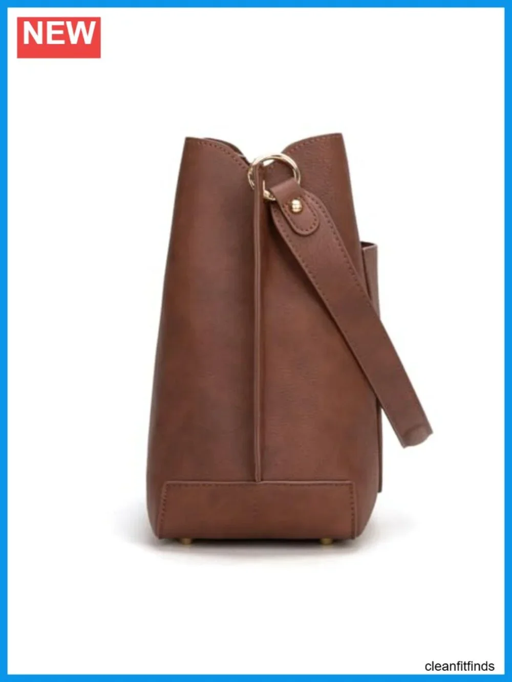Medium Hobo Bag for Women, Faux Leather Shoulder Purse with 3 Compartments,